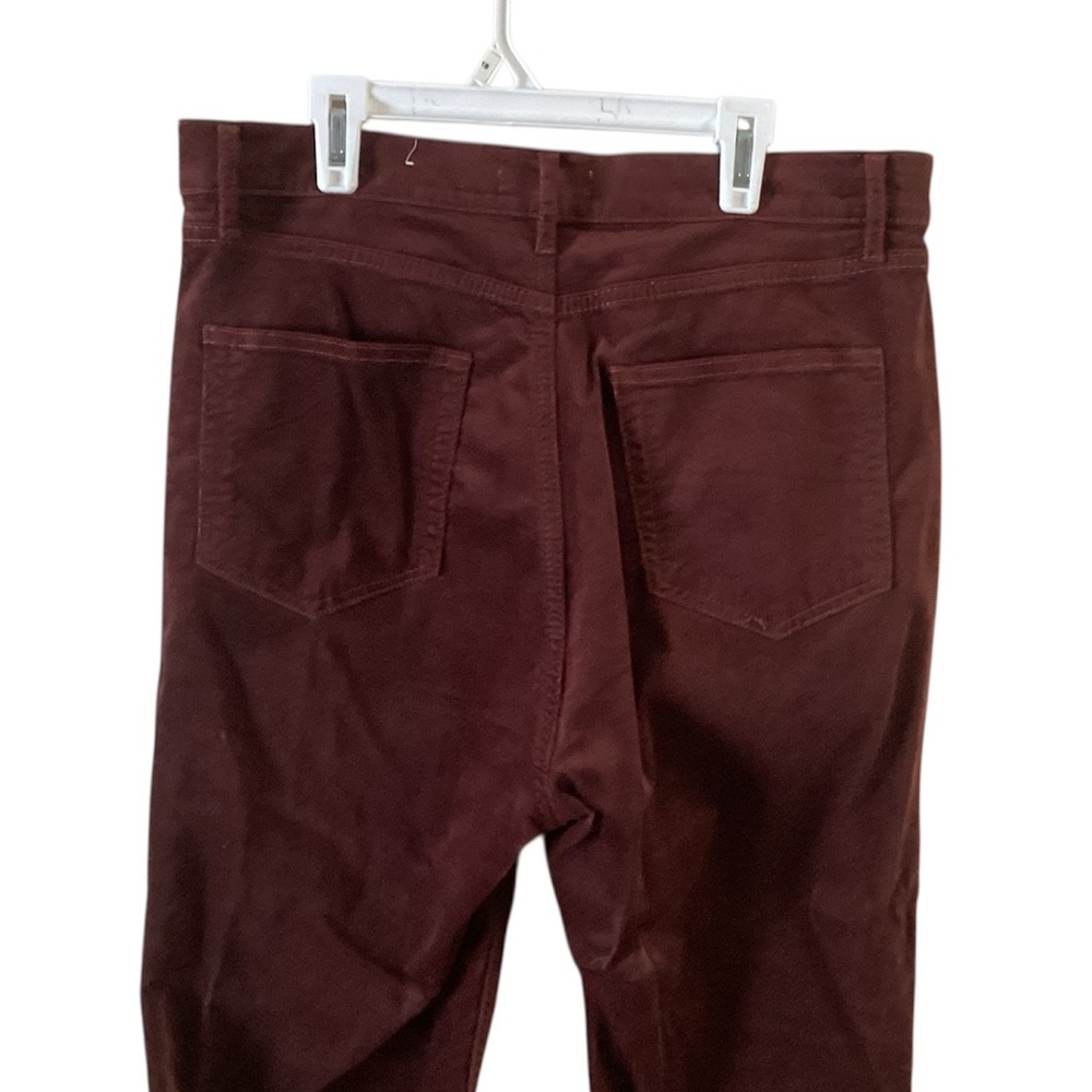 Loft Velveteen High Waist Straight Leg Pants 12 - Picture 5 of 9